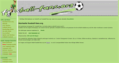 Desktop Screenshot of fussball-fans.org