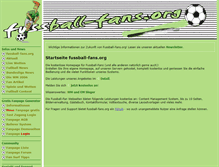 Tablet Screenshot of fussball-fans.org